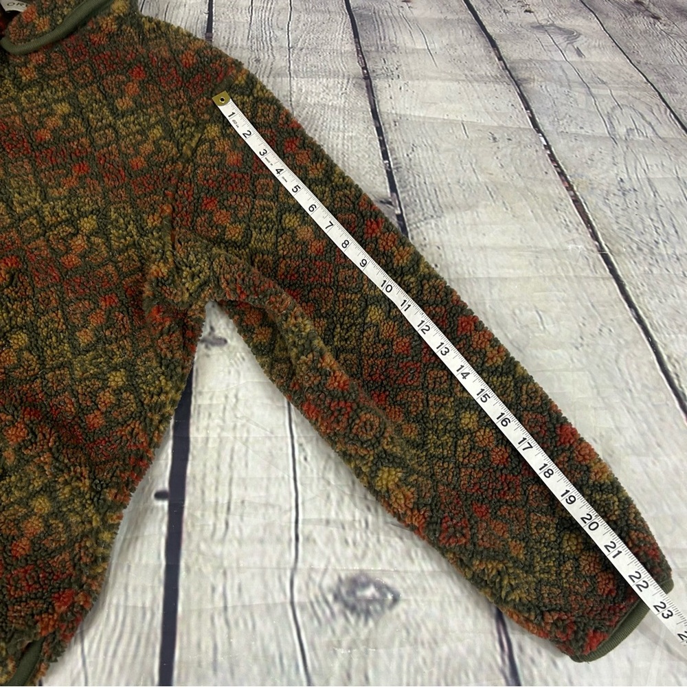 Orvis Multicolor Patterned Toggle Button Fleece J… - image 6